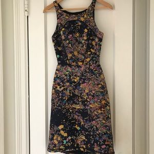 Cynthia Rowley bonded neoprene dress in confetti